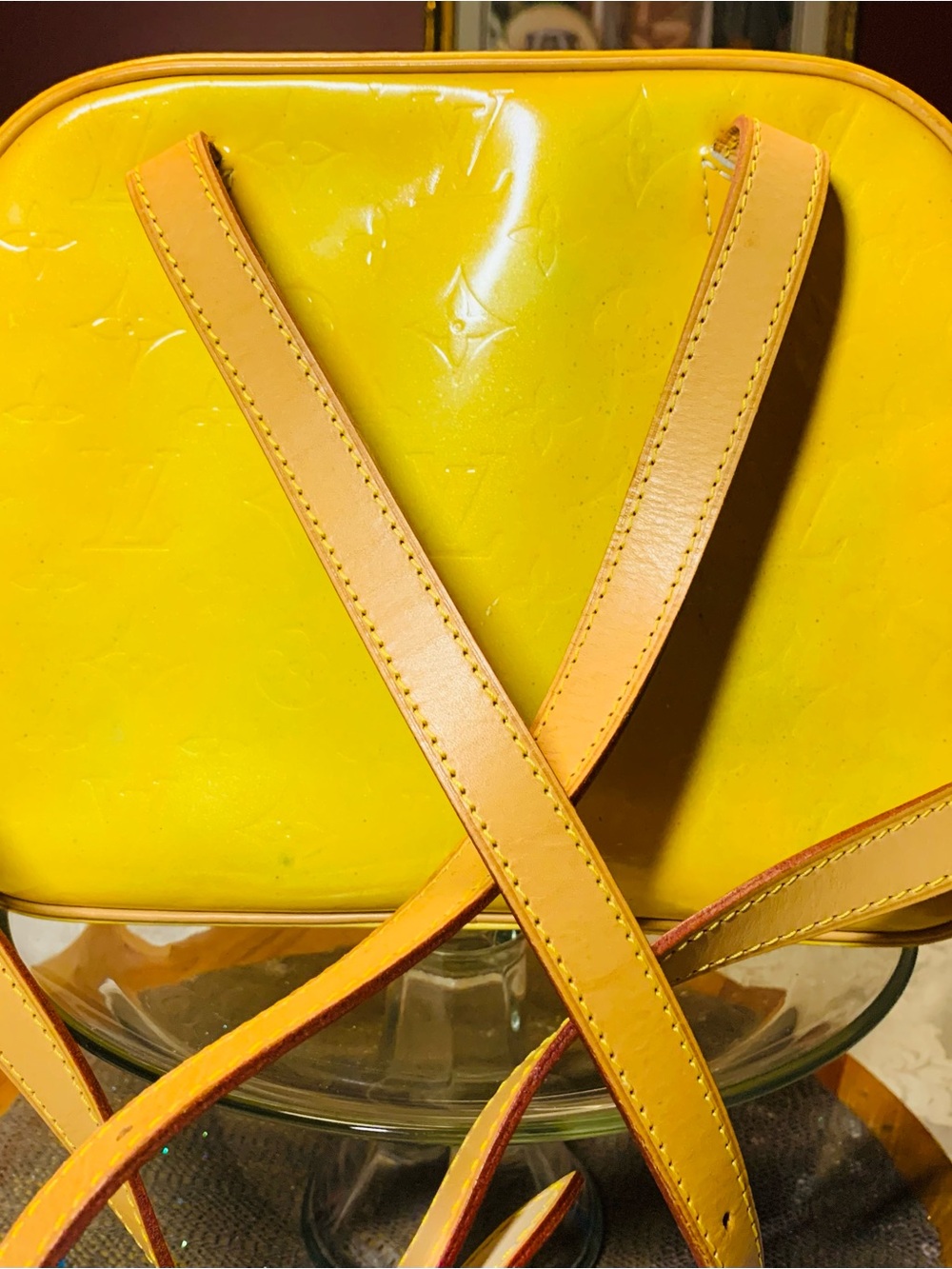 Louis Vuitton Authentic Yellow Vernis Patent Back Pack. Legitgrails COA provided - Picture 12 of 12